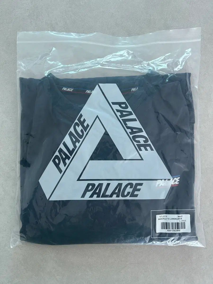 PALACE ベイジカラー ロングスリーブ Tシャツ ネイビー XL