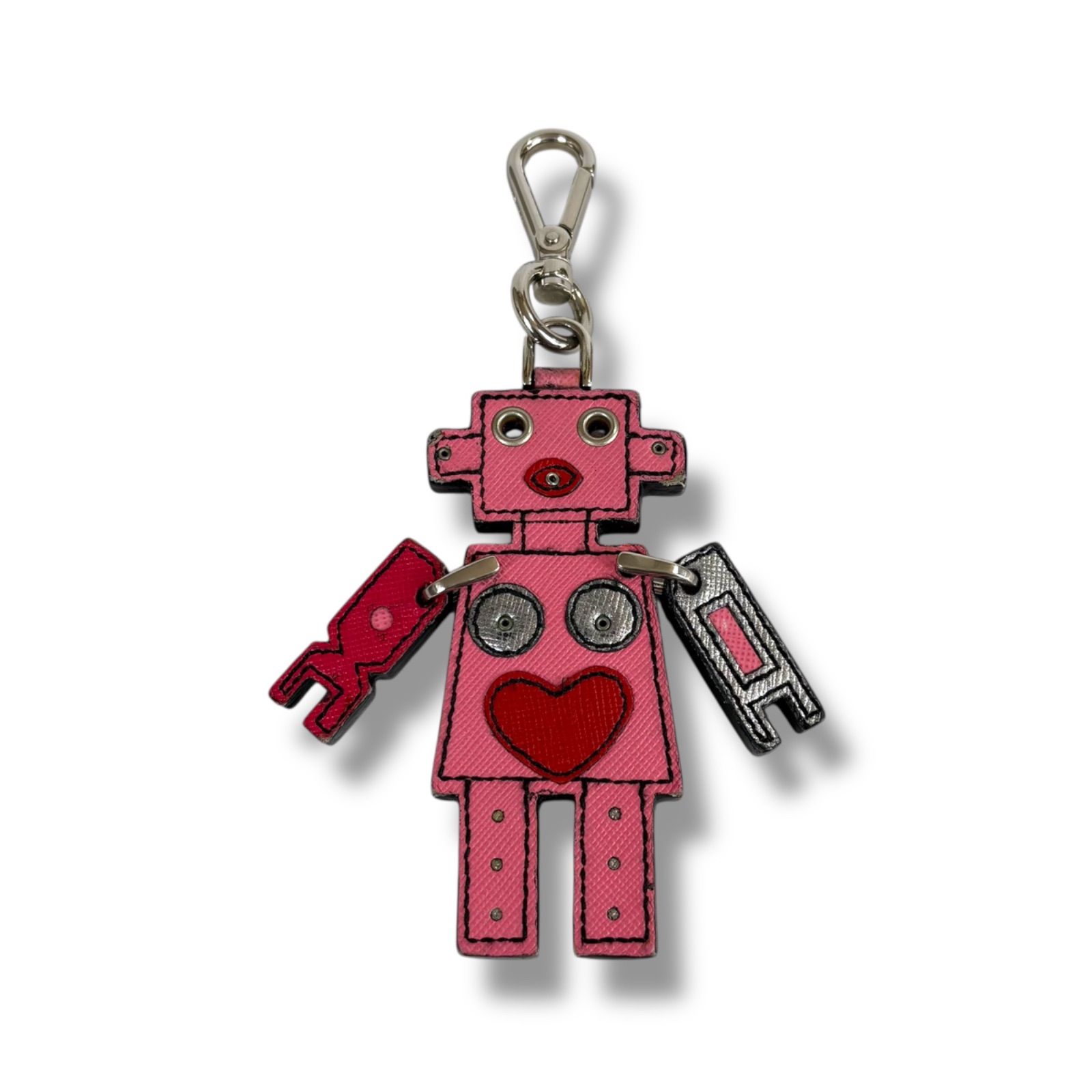 プラダ PRADA ロボットモチーフ キーリング バッグチャーム
