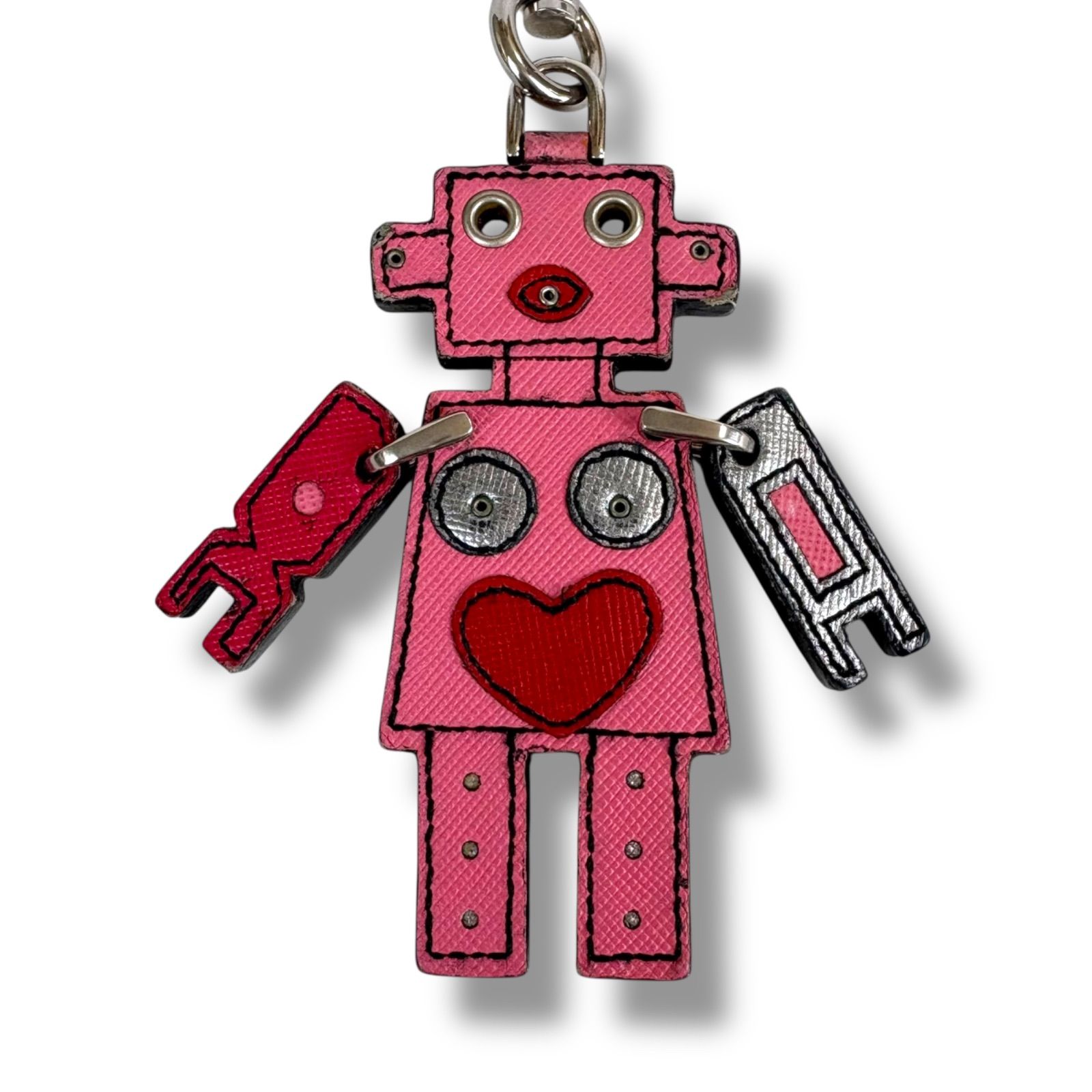 プラダ PRADA ロボットモチーフ キーリング バッグチャーム