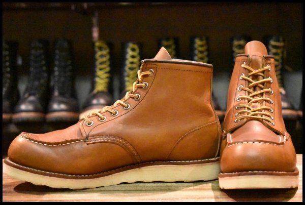 10 D 14年 レッドウィング 5875 アイリッシュセッター 茶 オロイジナル モックトゥ 編み上げ 875 ブーツ redwing FL 471