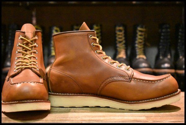10 D 14年 レッドウィング 5875 アイリッシュセッター 茶 オロイジナル モックトゥ 編み上げ 875 ブーツ redwing FL 471
