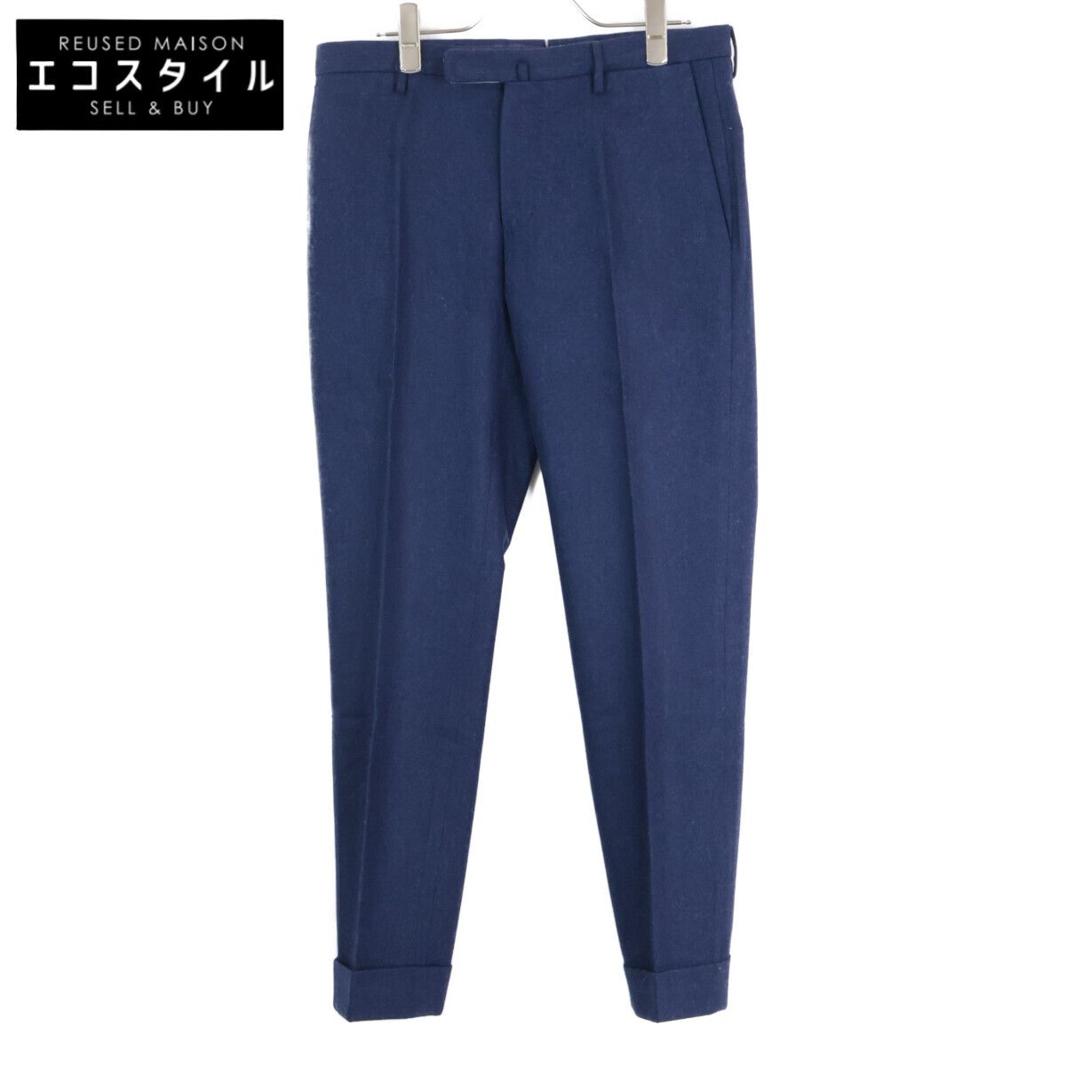 INCOTEX インコテックス ﾈｲﾋﾞｰ SUPER100s ｽﾘﾑﾌｨｯﾄ ｳｰﾙﾊﾟﾝﾂ 良い 46