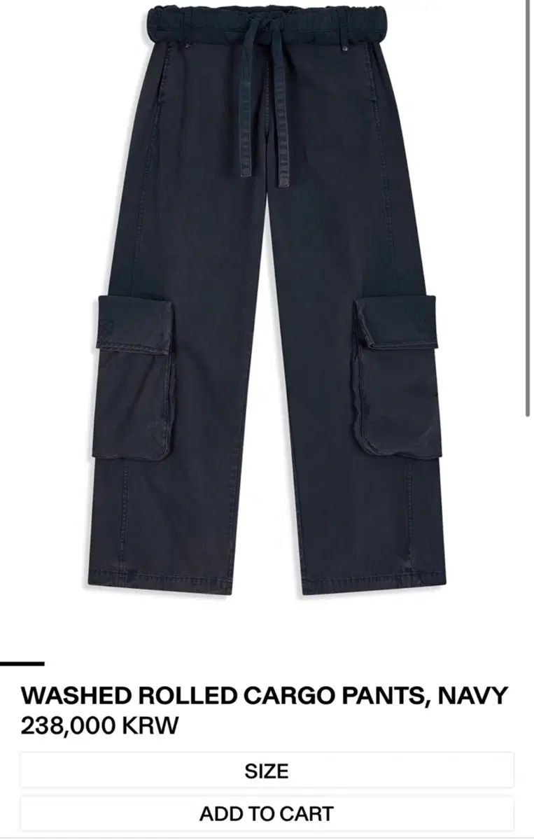 オープンワイワイ カーゴ パンツ Sサイズ ネイビー