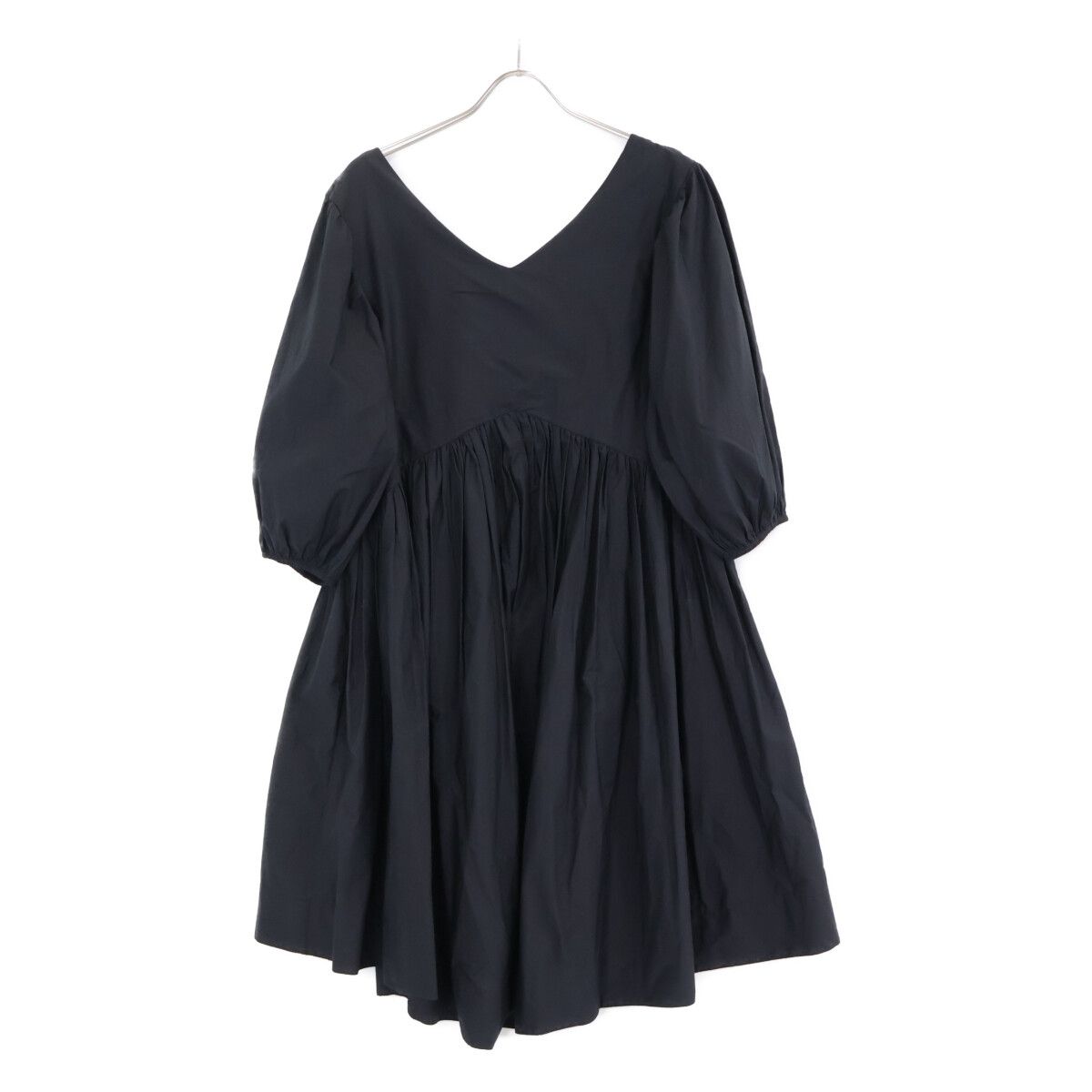 Merlette 黒 Vネック バルーンスリーブ ワンピース MILLER MERLETTE マーレット ﾌﾞﾗｯｸ ｺｯﾄﾝ MILLER ﾛﾝｸﾞｽﾘｰﾌﾞﾜﾝﾋﾟｰｽ XS - メルカリ