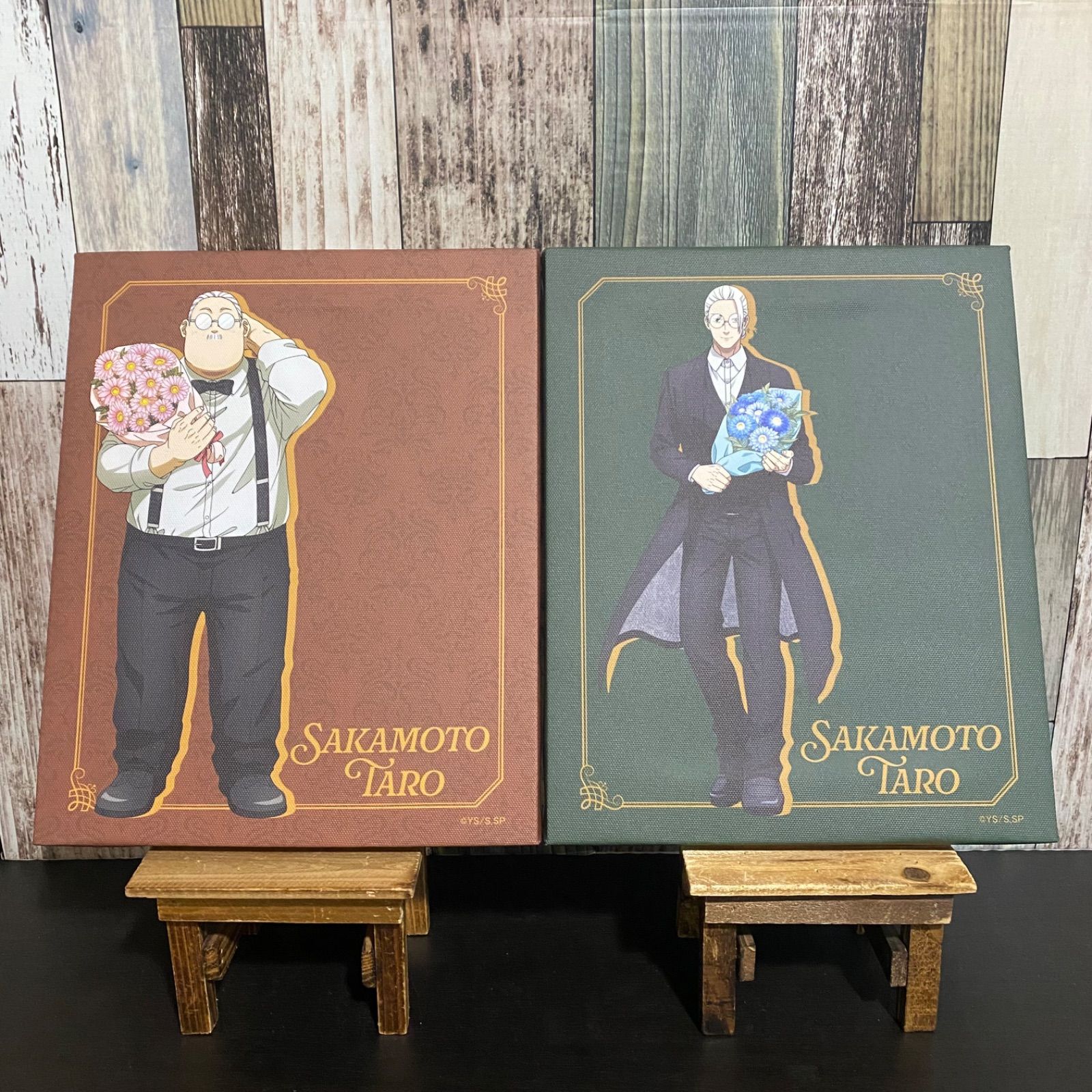 サカモトデイズ GiGO POP UP STORE 坂本太郎 グッズセット SAKAMOTO DAYS × GiGO POP UP STORE キャンバスボード 誕生花ver. 坂本