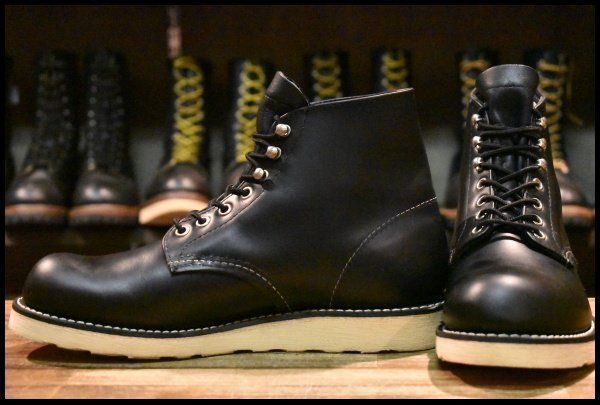 8.5 D 犬タグ復刻 19年 レッドウィング 8165 アイリッシュセッター ブラッククローム プレーントゥ ブーツ redwing FL 472