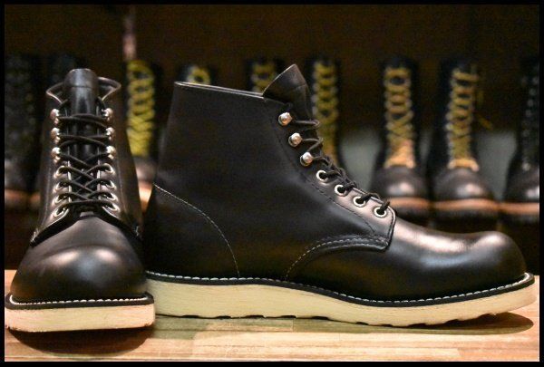 8.5 D 犬タグ復刻 19年 レッドウィング 8165 アイリッシュセッター ブラッククローム プレーントゥ ブーツ redwing FL 472