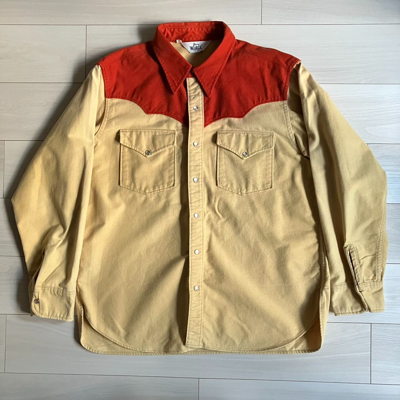 超希少 80s～ ウールリッチ 木村拓哉 着用 ウエスタンシャツ XL