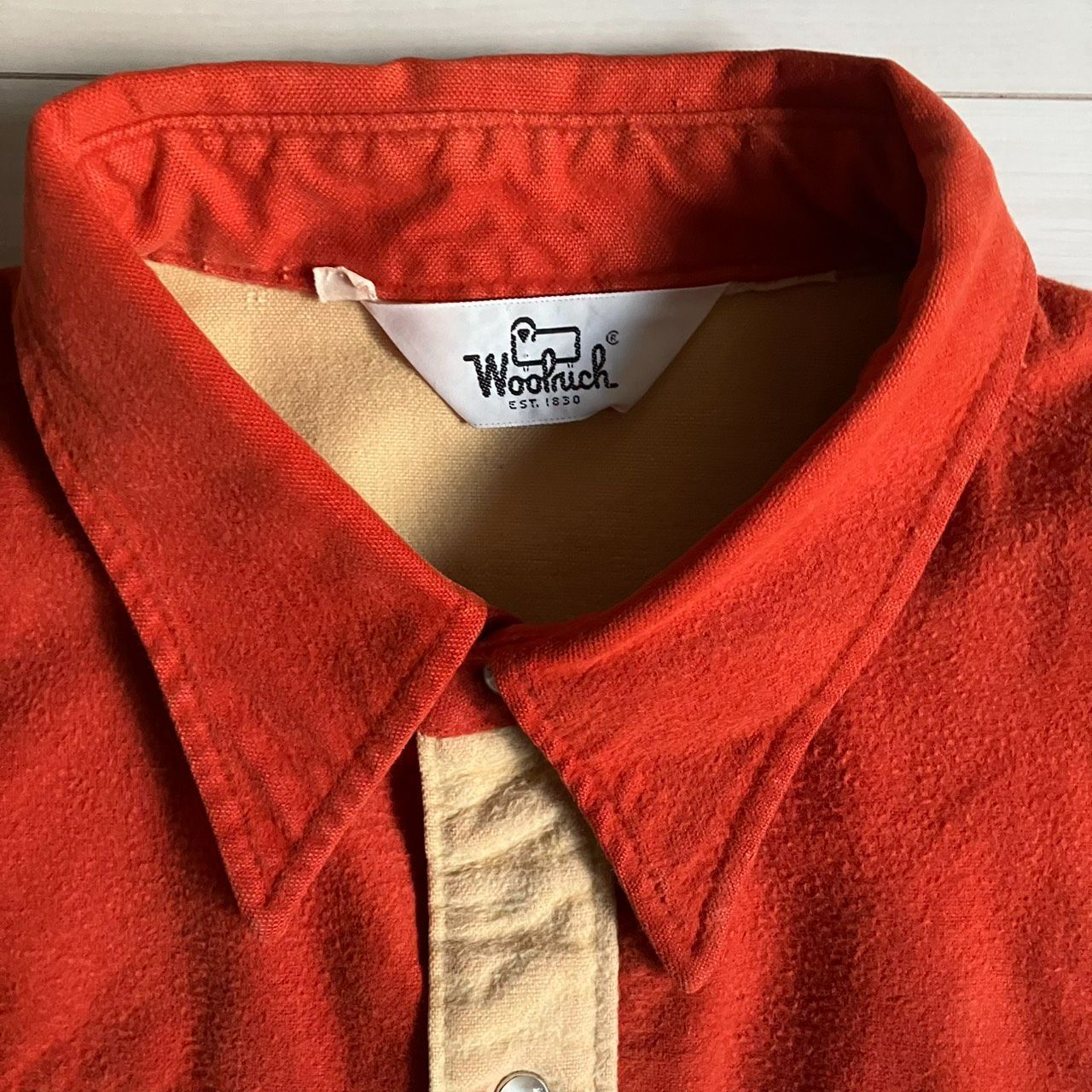 超希少 80s～ ウールリッチ 木村拓哉 着用 ウエスタンシャツ XL