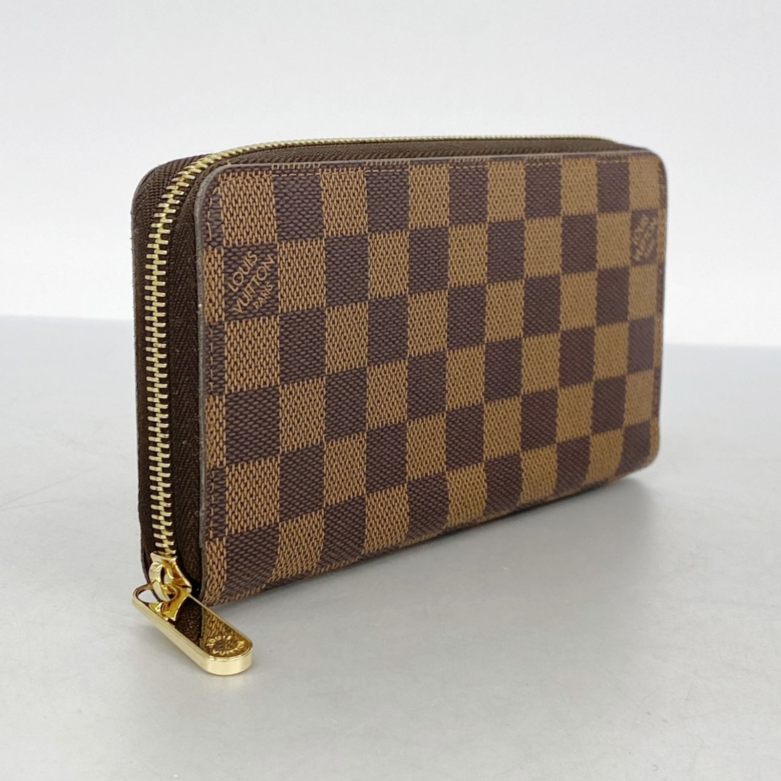 ルイ ヴィトン Louis Vuitton 長財布 ダミエ ジッピーウォレット N 60015 エベヌメンズ レディース