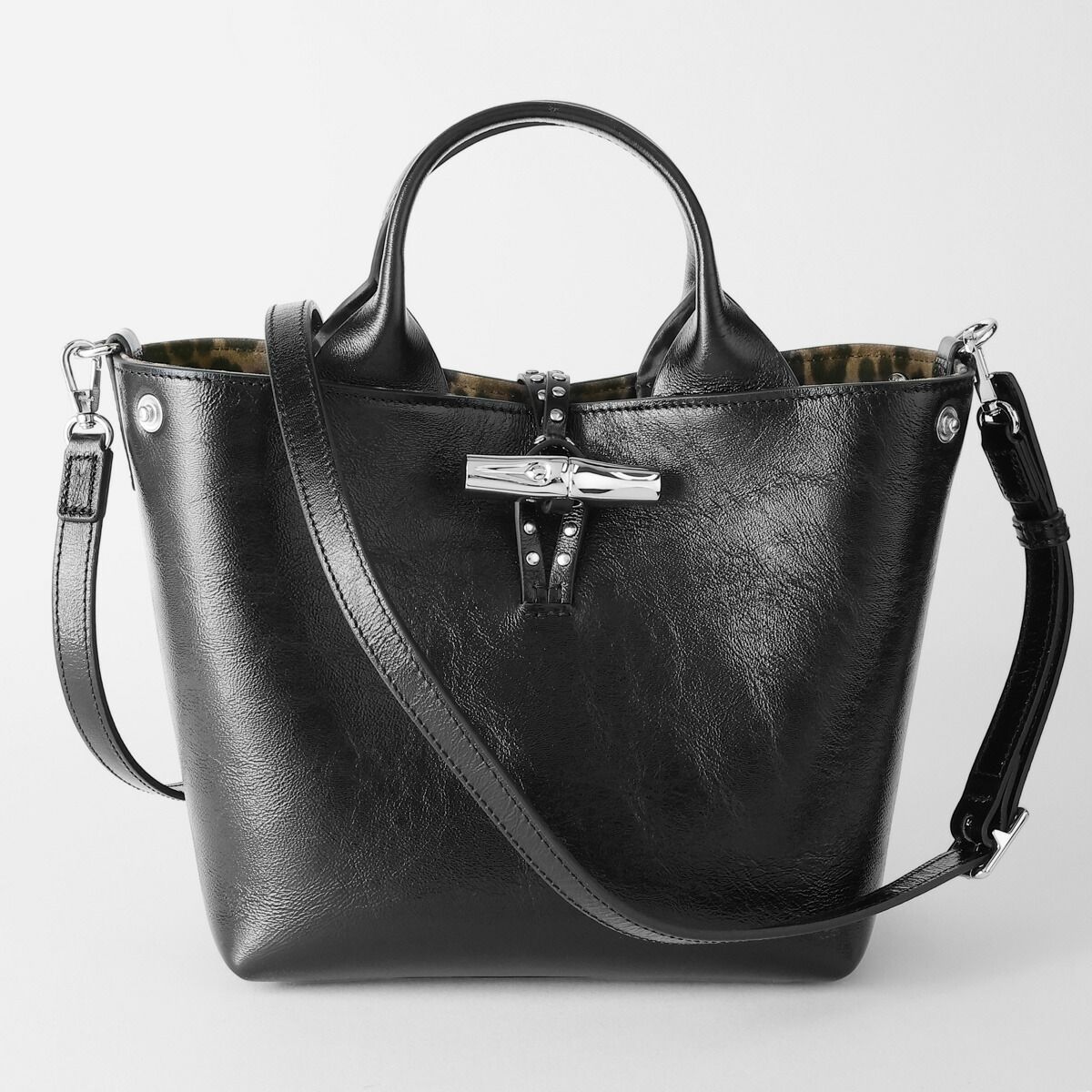 ロンシャン LONGCHAMP ハンドバッグ ル ロゾ CONDEM ノワール