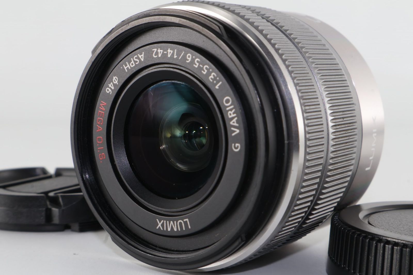 パナソニック 標準ズームレンズ マイクロフォーサーズ用 ルミックス G VARIO 14-42 mm|F 3.5-5.6 II ASPH.|MEGA O.I.S. シルバー H-FS 1442 A-S