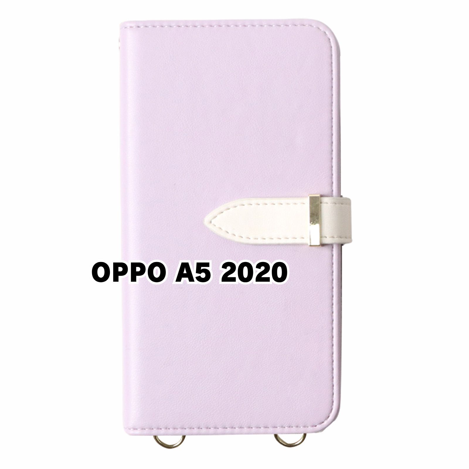 新品未使用】 OPPO A5 2020 ストラップ付き 手帳型スマホ ケース