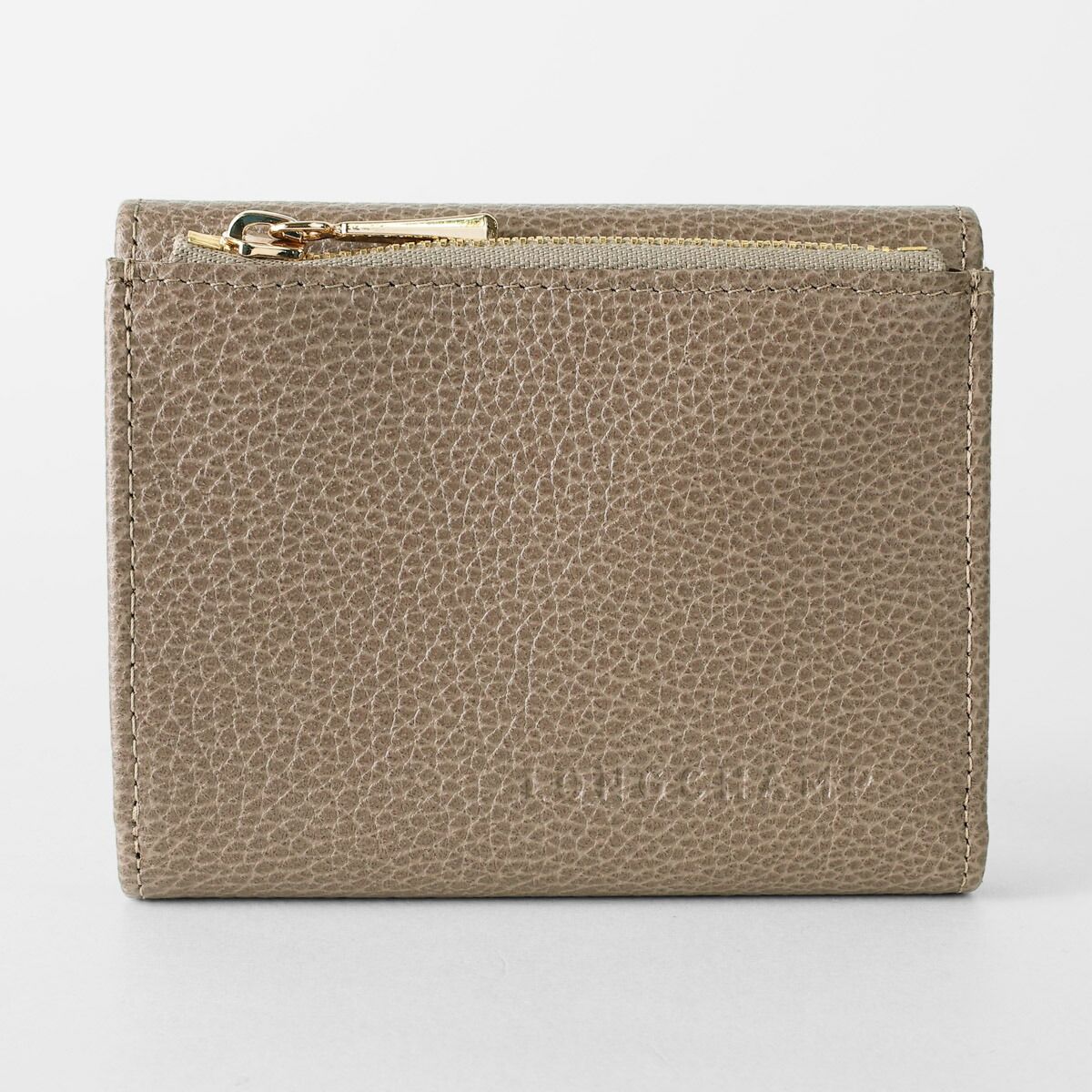 ロンシャン 3つ折り財布 ル フローネ コンパクトウォレット トープ