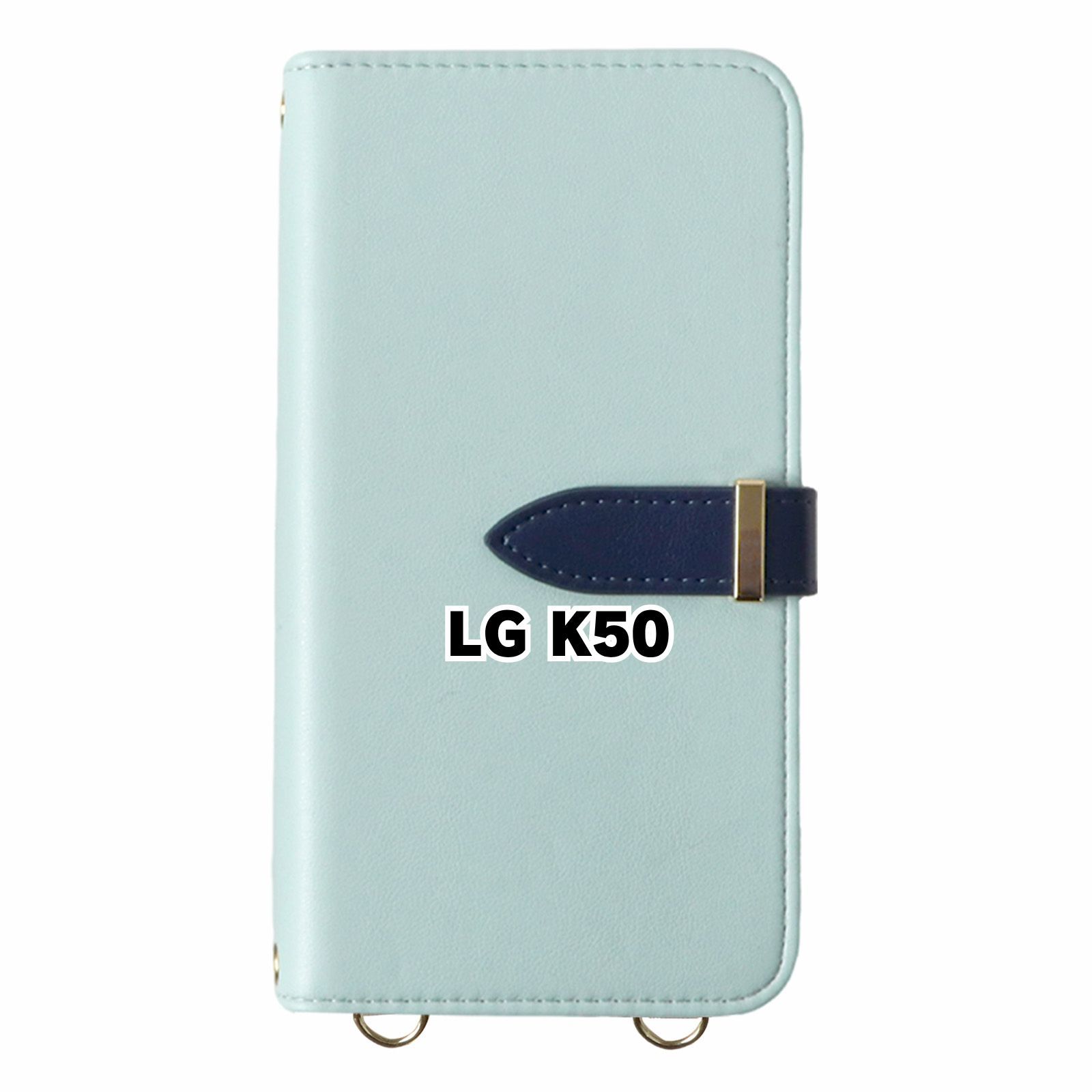 新品未使用】 LG K50 ストラップ付き 手帳型スマホ ケース ショルダー