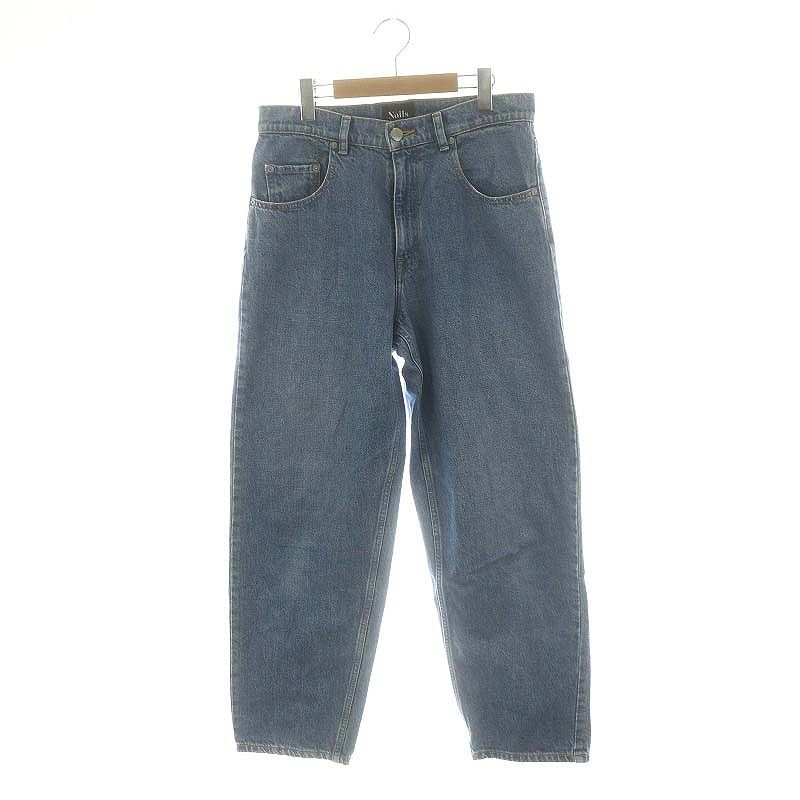ネイル Nails TOM BOY ルーズフィットストレートデニムパンツ ジーンズ ジッパーフライ 26 青 ブルー |MI OS