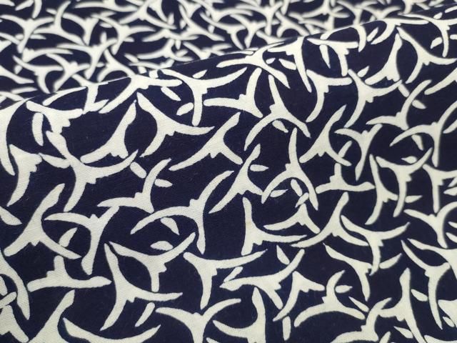 平和屋本店○極上 夏物 竺仙鑑製 浴衣 反物 着尺 抽象柄 証紙付き 綿