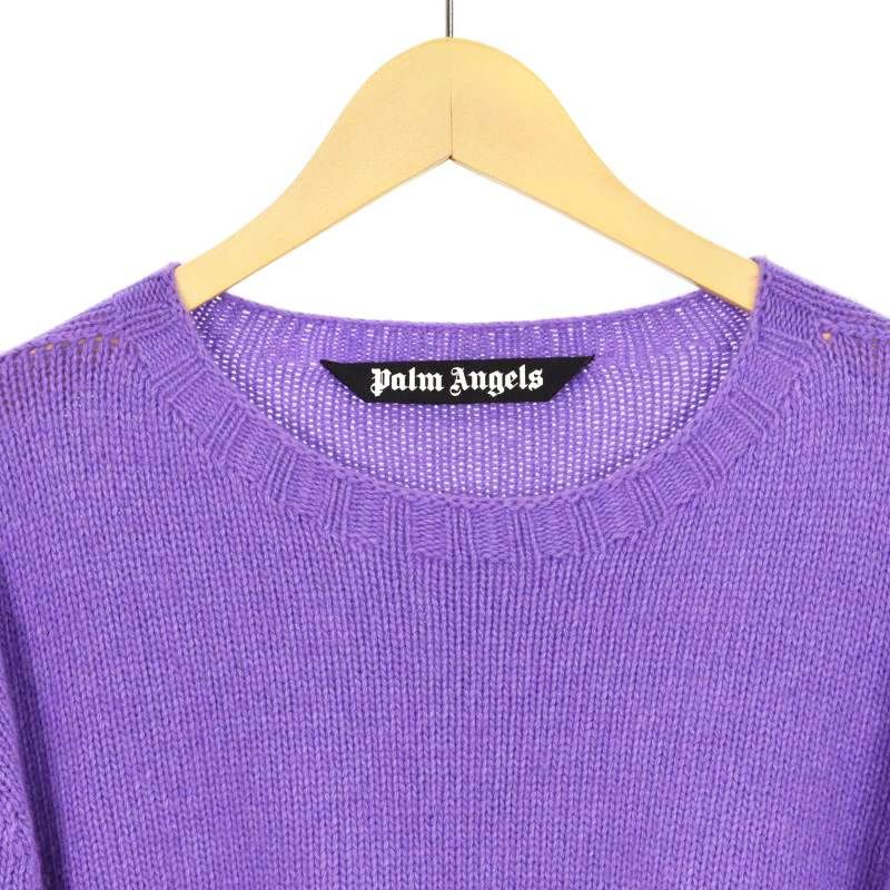 Palm Angels パープルニットセーター Palm Angels パープルニット