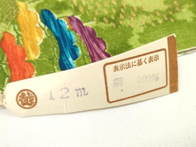 平和屋本店○極上 創業460年・千總 小紋 反物 着尺 霞花松文 金彩 三越