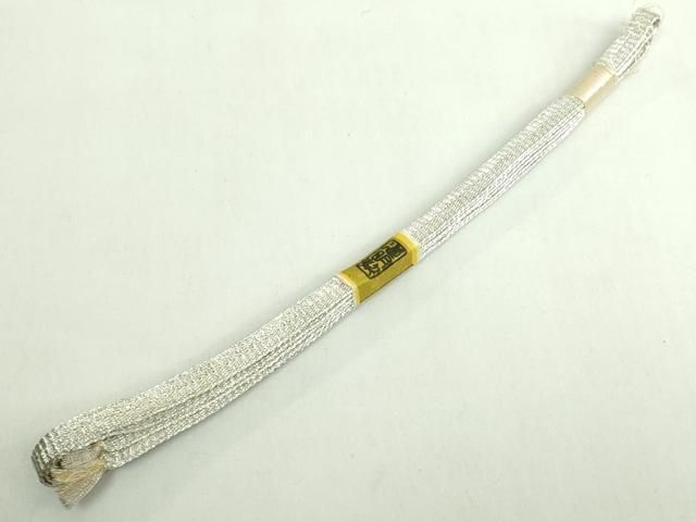 ● 上 有職組紐道明 帯締め 三分紐 飾り紐 銀糸 宮内庁御用 国立博物館御用 東京芸術大学御用 ♥ kh 6