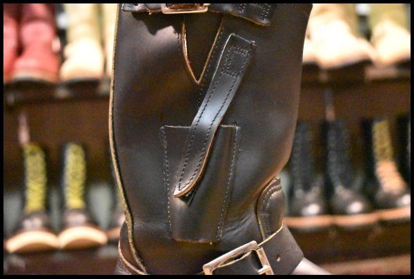  5 D PT 91刺繍 98年 レッドウィング 8270 ナイフポケット エンジニア ブーツ 黒 ブラック スチールトゥ 2268 redwing FL 475 エンジニアブーツ ブーツ 革靴