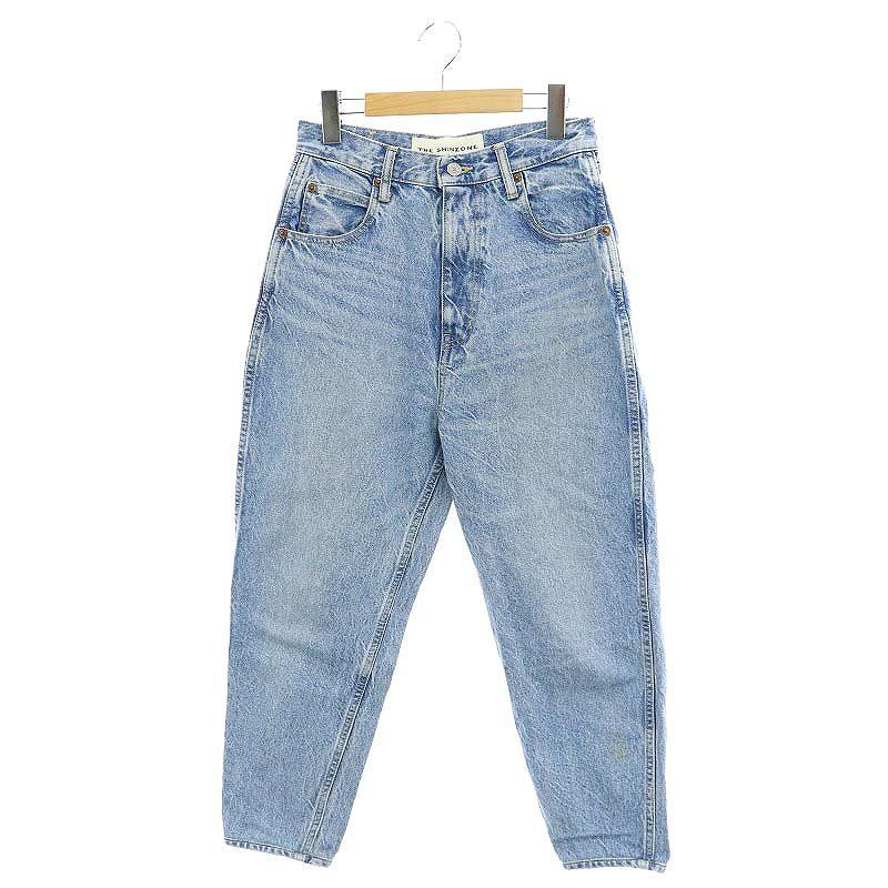 ザシンゾーン Shinzone CARROT DENIM デニムパンツ ジーンズ ジップフライ コットン 34 XS 青 ブルー |YQ OS