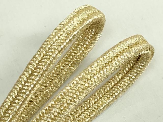 平和屋本店○極上 有職組紐道明 帯締め 冠組 金糸 宮内庁御用 国立