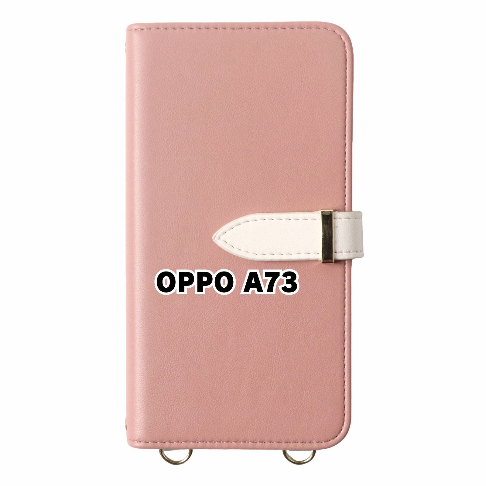 新品未使用】 OPPO A73 オッポ ストラップ付き 手帳型スマホ ケース