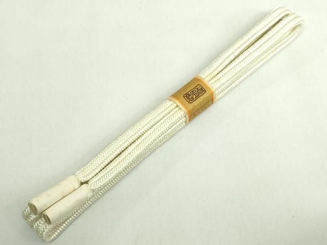 ● 上 有職組紐道明 帯締め 冠組 象牙色 宮内庁御用 国立博物館御用 東京芸術大学御用 ♥ kh 6