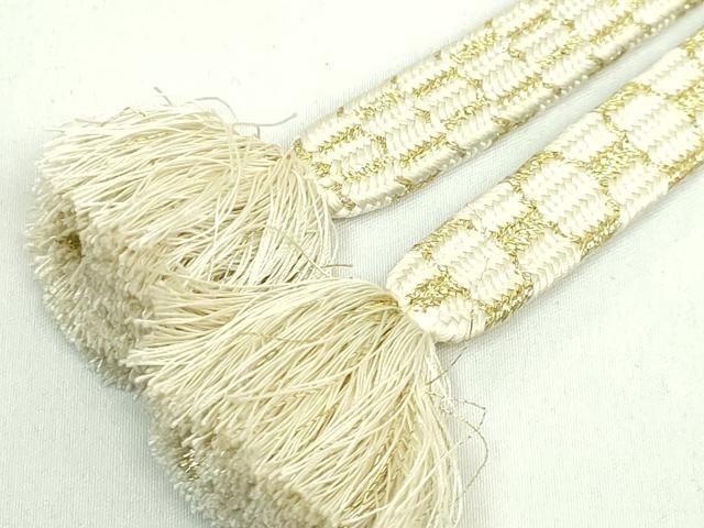 平和屋本店○極上 有職組紐道明 帯締め 亀甲組 金糸 宮内庁御用 国立