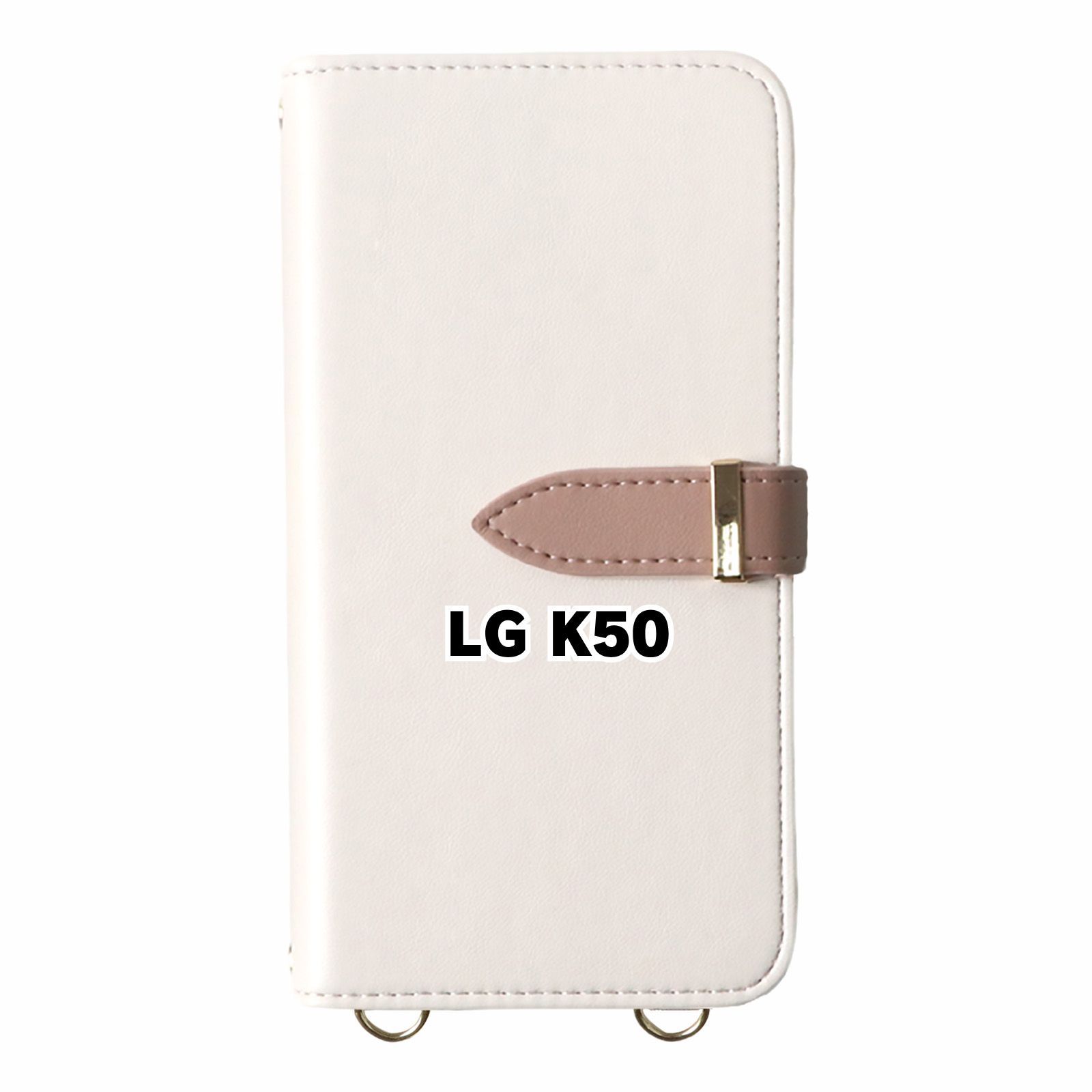 新品未使用】 LG K50 ストラップ付き 手帳型スマホ ケース ショルダー