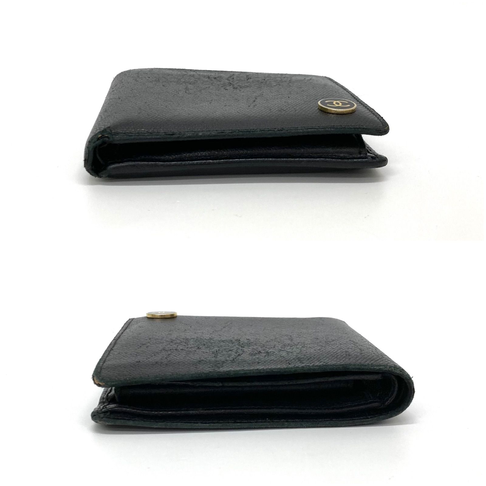 二つ折り財布 ブラック