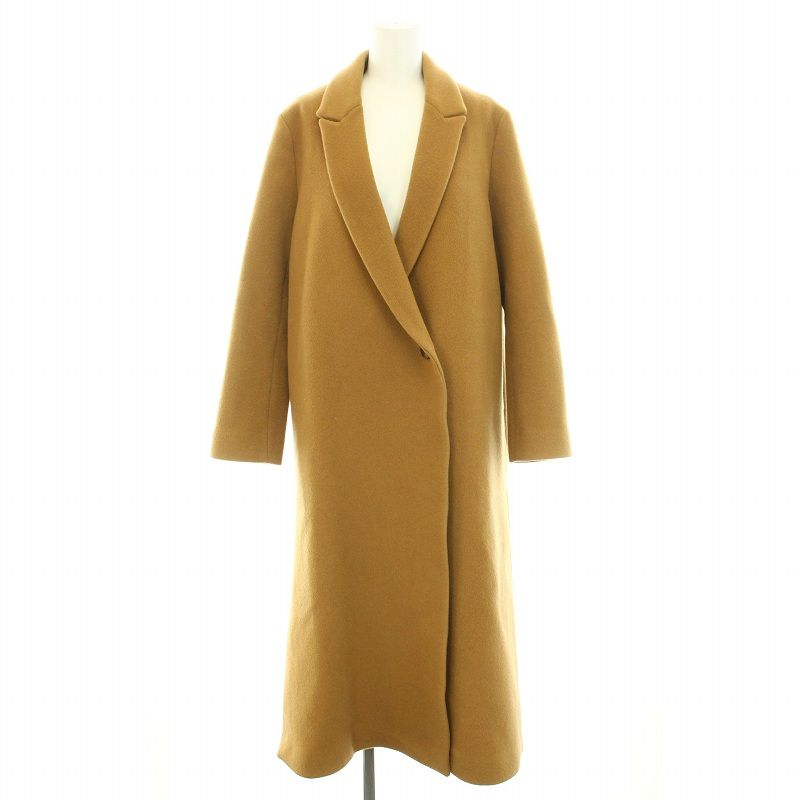 リムアーク rim.ark チェスターコート アウター ロング ウール 36 S 茶 ブラウン |YT