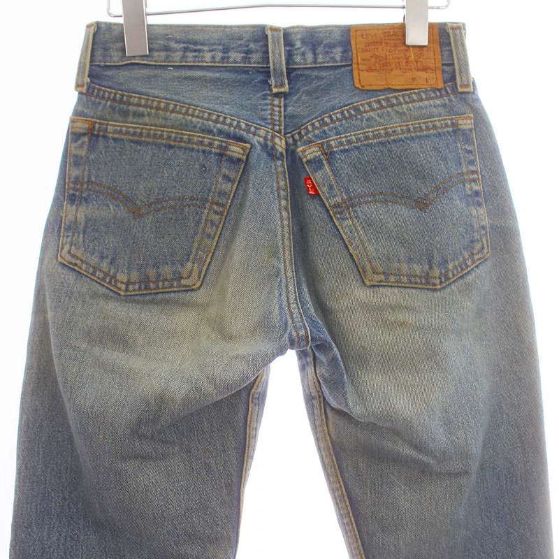  リーバイス Levi s ヴィンテージ 80 501 デニムパンツ ジーンズ テーパード ボタンフライ 加工 524刻印 27 L インディゴブルー |KU GY 09 デニム ジーンズ パンツ