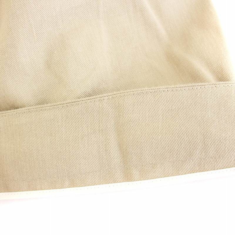  ジルサンダー JIL SANDER コットンワイドパンツ ジップフライ 36 S ベージュ |KU BM その他 パンツ