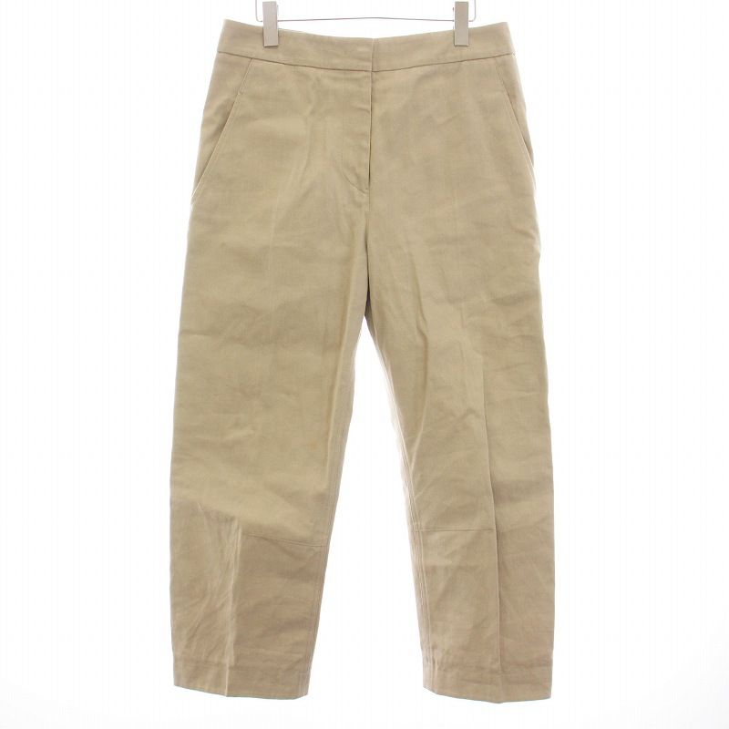ジルサンダー JIL SANDER コットンワイドパンツ ジップフライ 36 S ベージュ |KU BM
