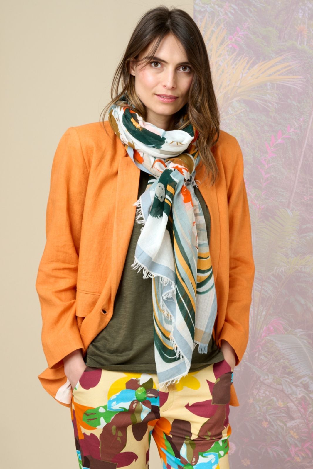  B品 ストリアティピック コットン ストール 100 cm × 200 ストール ショール 小物