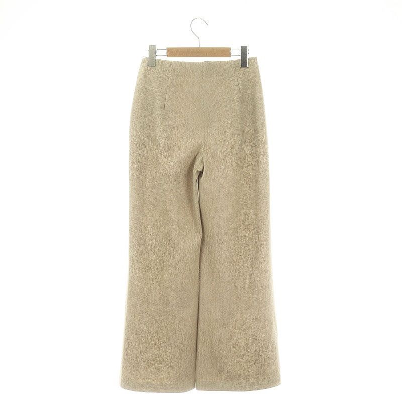 セオリー Theory ワイドパンツ ジッパーフライ ナイロン 00 ベージュ |NR OS