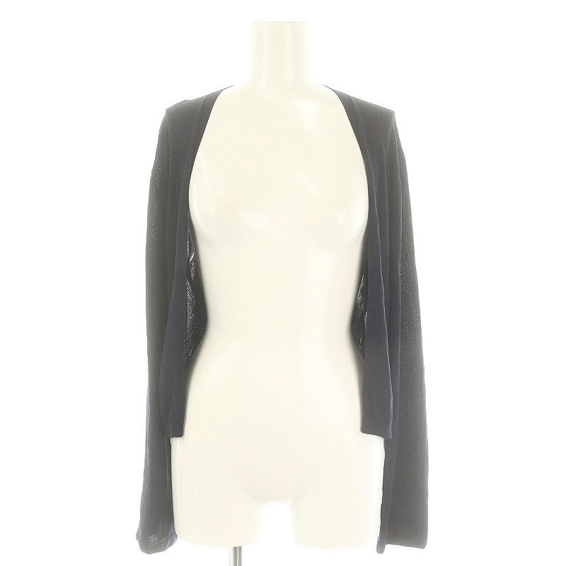 セオリー Theory ショート丈ニットカーディガン 長袖 S 紺 ネイビー |DF OS