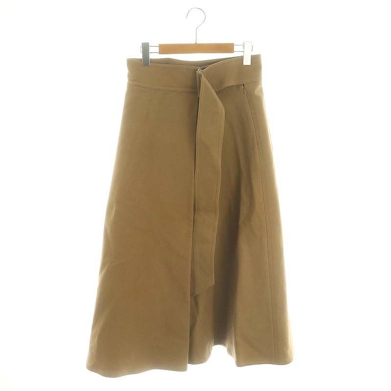 アンスクリア オーバーラップスカート ロング フ 38 M ベージュ |KO OS SH