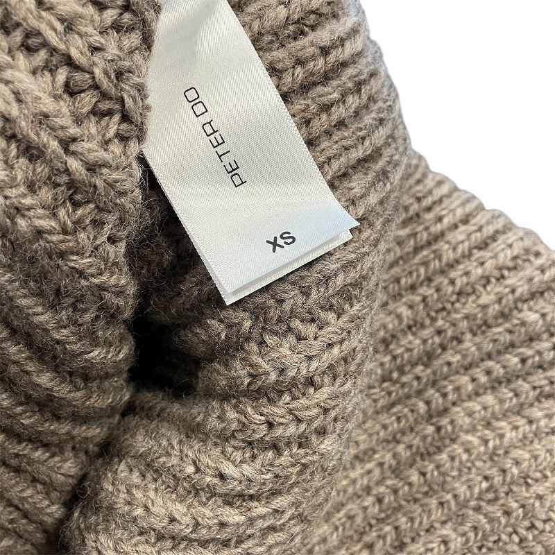 PETER DO ピータードゥー Tattoo Sweater タトゥー タートルネック セーター ニット ブラウン 茶 pd-fw 21-777 XS ニット セーター トップス メンズ