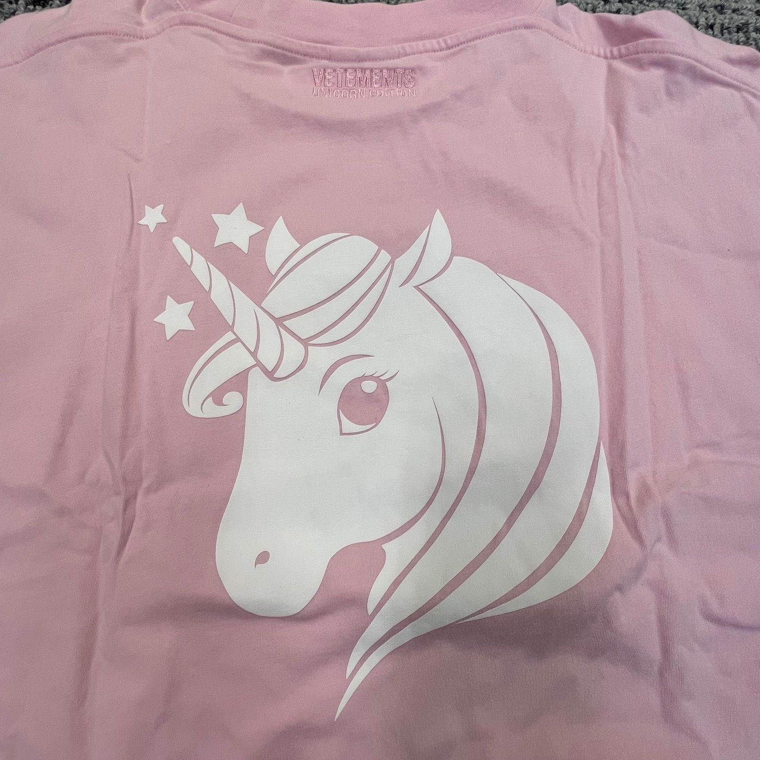 VETEMENTS 24SS Unicorn T-shirt ユニコーンプリントTシャツ オーバー