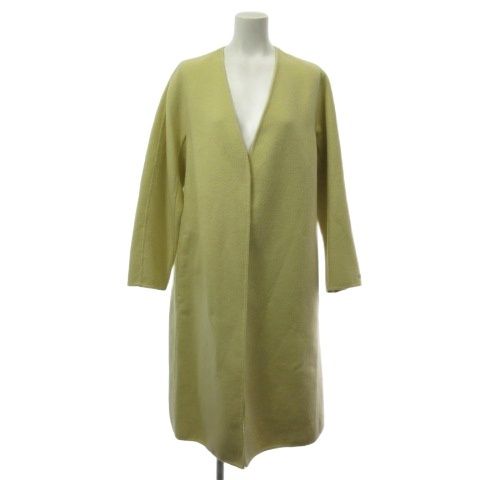 セルフォード ノーカラーコート ロング イエロー 黄色 F