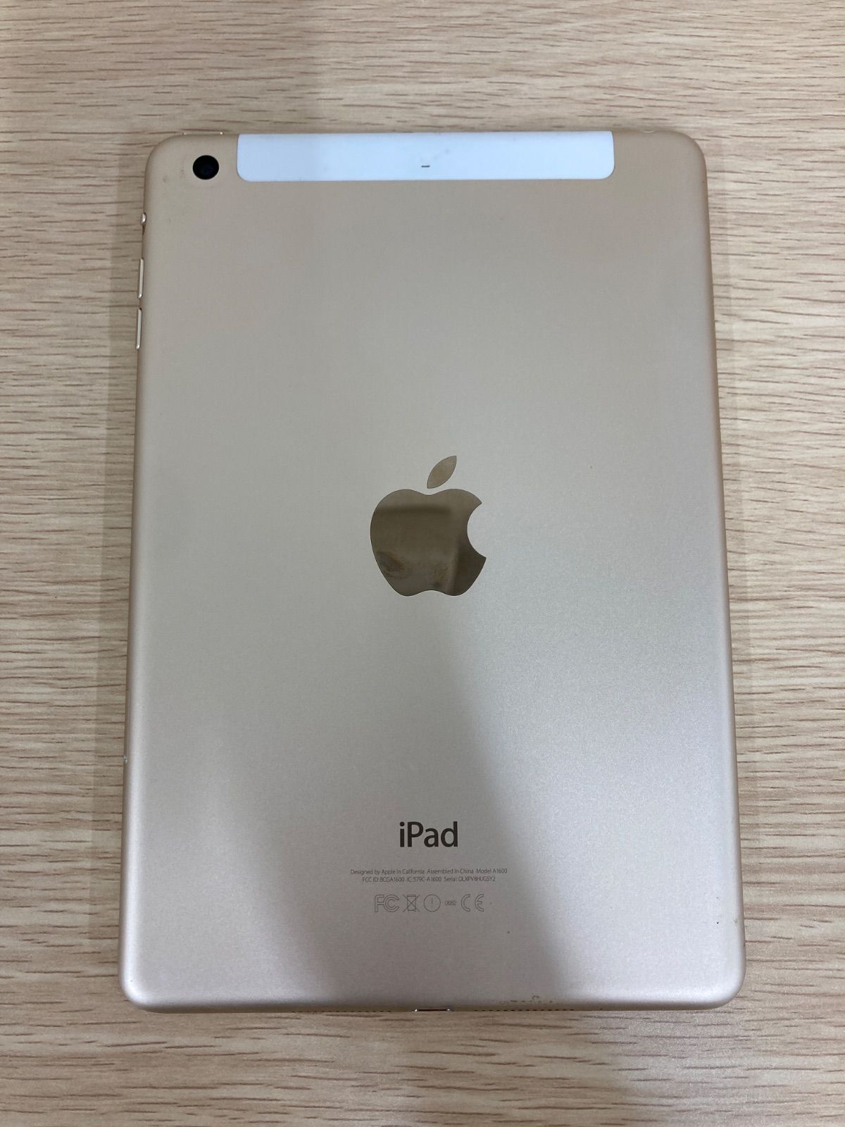 ２ 通電 初期化済 iPad mini 3 アイパッド ミニ 第3世代 ゴールド 金 16 GB スマホ 1