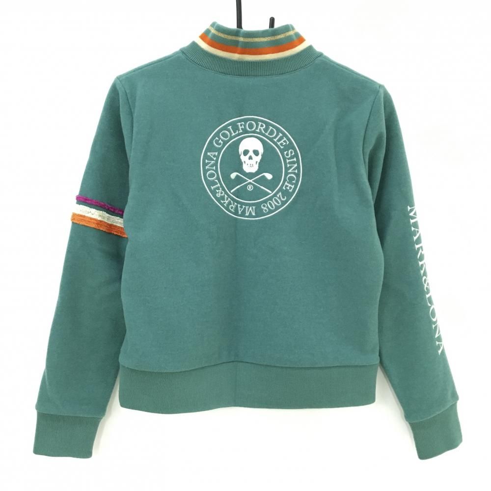 超美品】マークアンドロナ ハイネックトレーナー 杢グリーン 裏地付