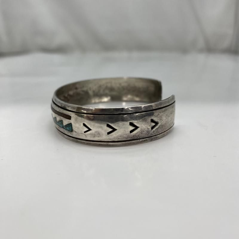 Navajo クラッシュインレイ バングル シルバー ナバホ 91