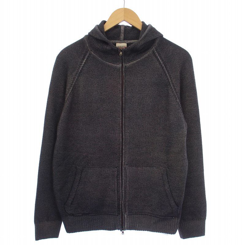 アッカ ノーヴェチンクエトレ H 953 パーカー ジャケット ジップアップ ウール 50 XL グレー |BM