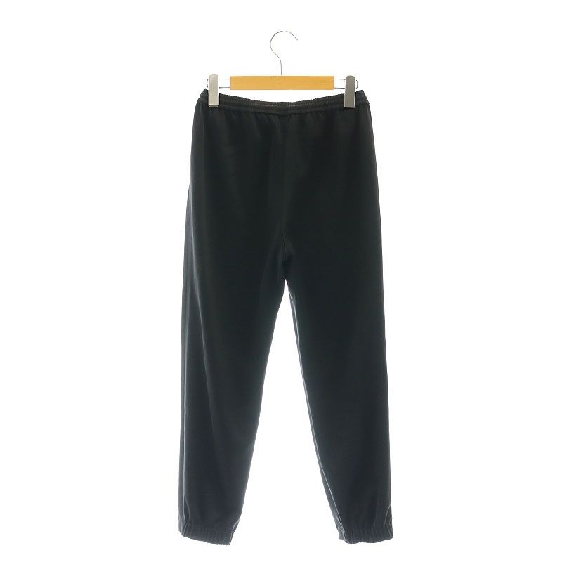 セオリーリュクス theory luxe 24 AW Garden Satin Illy パンツ テーパード イージー S 34 黒 ブラック |DF OS