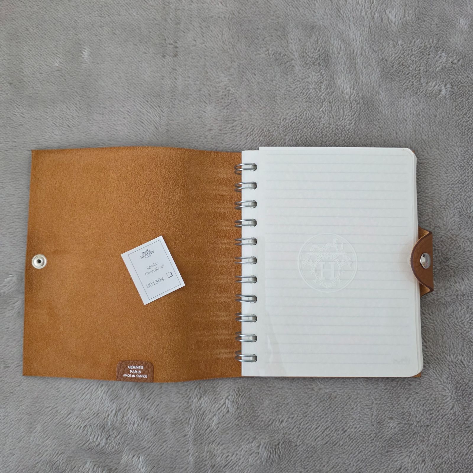  エルメス Hermes ユリス PM ゴールド ♥品 リフィル き システム手帳 手帳 日記 家計簿