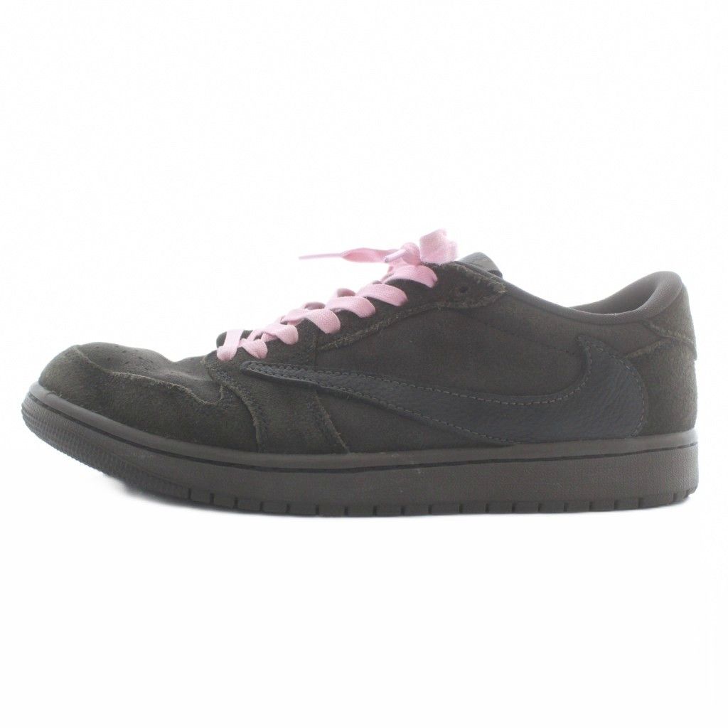 ナイキ NIKE トラヴィススコット Travis Scott Air Jordan 1 Low OG SP Velvet Brown and Dark Moch スニーカー ローカット US 8 5 26 5㎝ 茶色 ピンク DM 7866 202